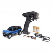 1/30 SCX30 Ford Bronco 4X4 RTR Brushed Rock Crawler (Battery & Charger Included), Blue by Axial SRP $269.01