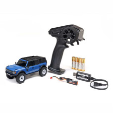 1/30 SCX30 Ford Bronco 4X4 RTR Brushed Rock Crawler (Battery & Charger Included), Blue by Axial SRP $269.01