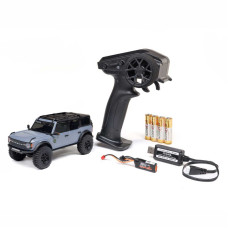 1/30 SCX30 Ford Bronco 4X4 RTR Brushed Rock Crawler (Battery & Charger Included), Gray by Axial SRP $269.01 1/30 SCX30 Ford Bronco 4X4 RTR Brushed Rock Crawler (Battery & Charger Included), Gray by Axial SRP $269.01