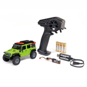 1/30 SCX30 Jeep Wrangler JLU 4X4 RTR Brushed Rock Crawler (Battery & Charger Included), Green by Axial SRP $269.01