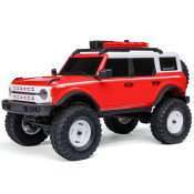 1/24 SCX24 Ford Bronco Heritage Edition 4X4 RTR Brushed Rock Crawler (Battery & Charger Included), Red SRP $393.92