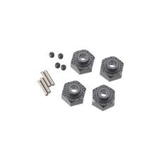 AX30429 Aluminum Hex Hub 12mm Black (4) by Axial
