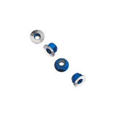 AXA1046 Wheel Nut M4 Serrated Blue (4) by Axial SRP $36.38