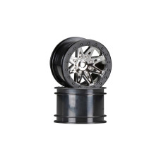 AX08137 2.2 Rebel Wheels 41mm Wide Chrm/Blk (2) AX08137 2.2 Rebel Wheels 41mm Wide Chrm/Blk (2)