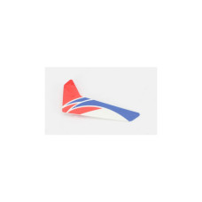 Red Vertical Fin with Decal: mCP X Red Vertical Fin with Decal: mCP X