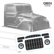 1/10 Crawler Truck Cab Only BJ40, WB 313mm Width 200mm by Team C SRP $81.14 1/10 Crawler Truck Cab Only BJ40, WB 313mm Width 200mm by Team C SRP $81.14
