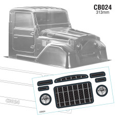 1/10 Crawler Truck Cab Only BJ40, WB 313mm Width 200mm by Team C SRP $81.14 1/10 Crawler Truck Cab Only BJ40, WB 313mm Width 200mm by Team C SRP $81.14