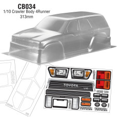 1/10 Crawler Body Toyota 4Runner, WB 313mm Width 210mm by Team C SRP $88.75