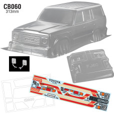 1/10 Toyota FJ60 Landcruiser Crawler Body Clear WB 313mm Width 220mm SRP $106.69 1/10 Toyota FJ60 Landcruiser Crawler Body Clear WB 313mm Width 220mm SRP $106.69