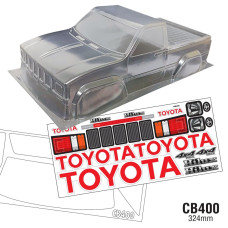 1/10 Toyota Hilux Crawler Body WB 324mm Width 240mm SRP $133.15 1/10 Toyota Hilux Crawler Body WB 324mm Width 240mm SRP $133.15