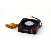 Dash Ultra High Speed ESC Cooling Fan 30x30x10mm Alu Black Golden Dash Ultra High Speed ESC Cooling Fan 30x30x10mm Alu Black Golden