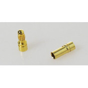Dual Sky DB3 SET Motor Bullet Plug Male/Female (3 pairs w/ shrink tube), D = 3.5mm SRP $6.55