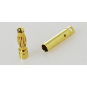 Dual Sky DB4 SET Motor Bullet Plug Male/Female (3 pairs w/ shrink tube), D = 4.0mm SRP $7.95