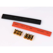 Dual Sky DB6 SET Motor Bullet Plug Male/Female (3 pairs w/ shrink tube), D = 6.0mm SRP $10.67