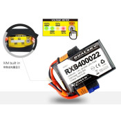 Dual Sky RXB400022 4000mah 2S 7.4v 20C LiPo Receiver RX Battery with Servo and XT60 Connector 201g 68x43x36mm With Battery Percentage Indicator (IMV) SRP $102.57