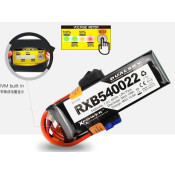 Dual Sky RXB540022 5400mah 2S 7.4v 20C LiPo Receiver RX Battery with Servo and XT60 Connector 250g 104x34x33mm With Battery Percentage Indicator (IMV) SRP $127.82