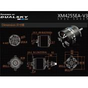 Dual Sky XM4255EA-10 V3 620kv 1240w Brushless Outrunner XMotor 270g 12x7 to 14x7E Prop Repalces 8-10cc or .35 - .55 Glow Engine SRP $216.54 Dual Sky XM4255EA-10 V3 620kv 1240w Brushless Outrunner XMotor 270g 12x7 to 14x7E Prop Repalces 8-10cc or .35 - .55 Glow Engine SRP $216.54