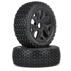 Thrasher Off-Road 1:8 Buggy Tires Mounted on Black Ripper 17mm Wheels (2) for Front or Rear by Duratrax SRP $79.80 Thrasher Off-Road 1:8 Buggy Tires Mounted on Black Ripper 17mm Wheels (2) for Front or Rear by Duratrax SRP $79.80