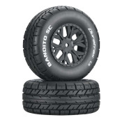 Bandito SC Tire C2 Mounted SC10 4x4, +3mm offset, 12mm hex (2) by Duratrax SRP $66.46