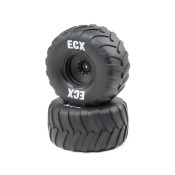 Rt/Lft Tire, Prmnt, Black Whl (2): 1:10 2WD Crush by ECX SRP $80.04 Rt/Lft Tire, Prmnt, Black Whl (2): 1:10 2WD Crush by ECX SRP $80.04