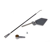 Water Rudder with Pushrod, Silver; 39.5 Water Rudder with Pushrod, Silver; 39.5
