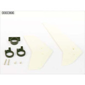 Vertical & horizontal tail blade set (white) Belt CP V1 by ESKY Vertical & horizontal tail blade set (white) Belt CP V1 by ESKY