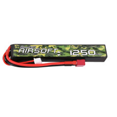 Gens Ace 1250mAh 25C 3S 11.1V Airsoft Gun Lipo Battery, 124x21x19mm, 91g, T-Plug/Deans SRP $59.57 Gens Ace 1250mAh 25C 3S 11.1V Airsoft Gun Lipo Battery, 124x21x19mm, 91g, T-Plug/Deans SRP $59.57