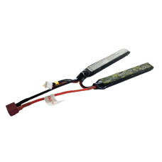 Gens Ace 1300mAh 25C 2S 7.4v Airsoft Gun Saddle/Split Lipo Battery, 122x20x5mm 63g, T-Plug/Deans SRP $47.70 Gens Ace 1300mAh 25C 2S 7.4v Airsoft Gun Saddle/Split Lipo Battery, 122x20x5mm 63g, T-Plug/Deans SRP $47.70