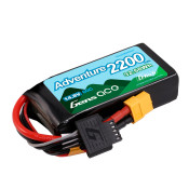Gens Ace Adventure 2200mAh 4S 14.8v 60C Lipo Battery Pack 91.6c43x23.6mm 204g XT60 Plug NOT G-TECH