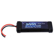 Gens Ace 7.2V 3000mAh NiMh Stick Battery Pack With Quality 14Awg Silicone Wire & XT60 Plug SRP $57.96