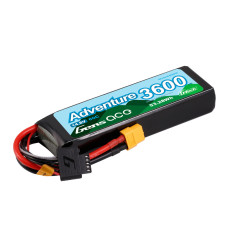 Gens Ace Adventure 3600mAh 4S 14.8v 60C Lipo Battery 136x44x24mm 312g XT60 Plug NOT G-TECH