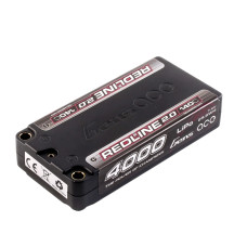 Gens ace Redline 2.0 4000mAh 2S 140C 7.4V HardCase 130# Shorty Lipo Battery with 5.0mm bullet 96.54x46.42x19.73mm 174g SRP $110.80 Gens ace Redline 2.0 4000mAh 2S 140C 7.4V HardCase 130# Shorty Lipo Battery with 5.0mm bullet 96.54x46.42x19.73mm 174g SRP $110.80