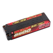 Gens Ace Redline 2.0 6500mAh 2S 7.6V 140C HardCase 57# HV Lipo Battery with 5.0mm bullet 264g 139x47x22.5mm SRP $170.66
