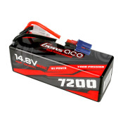 Gens Ace 7200mAh 4S 14.8v 60C Hardcase Lipo Batterywith EC5 Plug 138x47x50mm 617g SRP $249.55 Gens Ace 7200mAh 4S 14.8v 60C Hardcase Lipo Batterywith EC5 Plug 138x47x50mm 617g SRP $249.55