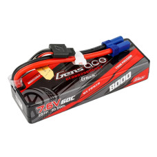Gens ace G-Tech 8000mAh 7.6V 2S1P 60C HardCase Lipo Battery Pack with EC5 Plug 139x46x25mm 317g SRP $172.38 Gens ace G-Tech 8000mAh 7.6V 2S1P 60C HardCase Lipo Battery Pack with EC5 Plug 139x46x25mm 317g SRP $172.38