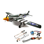 P-51D Mustang 20cc ARF with E-flite Brushless Motor, Spektrum 100A Smart ESC, and E-flite Electric Retract Set by Hangar 9 SRP $2,111.36