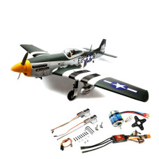 P-51D Mustang 20cc ARF with E-flite Brushless Motor, Spektrum 100A Smart ESC, and E-flite Electric Retract Set by Hangar 9 SRP $1,779.01