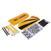 Clipped Wing Set with Struts, Hardware, and Decals: J-3 Cub 10cc by Hangar 9 SRP $445.99 Clipped Wing Set with Struts, Hardware, and Decals: J-3 Cub 10cc by Hangar 9 SRP $445.99