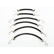 1/10 Scale Bungee Cord Set (6) - Black Light Tan by Hot Racing SRP $24.57