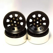Black Steel 1.9 Beadlock 6-Lug Wagon Wheels12mm(4) by Hot Racing SRP $99.00 Black Steel 1.9 Beadlock 6-Lug Wagon Wheels12mm(4) by Hot Racing SRP $99.00