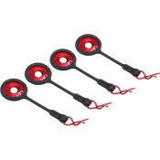 Body Clips with Rubber Leash and Body Washer (Red) by Hot Racing SRP $14.61 Body Clips with Rubber Leash and Body Washer (Red) by Hot Racing SRP $14.61