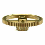 64t 64p Hard Anodized 7075 Pinion Gear by Hot Racing SRP $35.04 64t 64p Hard Anodized 7075 Pinion Gear by Hot Racing SRP $35.04