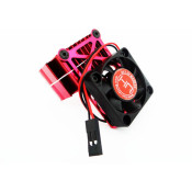 Clip-On Two-Piece Motor Heat Sink W/ Fan (Red) Suit 540 & 550 Motors Clip-On Two-Piece Motor Heat Sink W/ Fan (Red) Suit 540 & 550 Motors