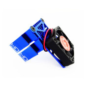 Clip-On Two-Piece Motor Heat Sink W/ Fan (Blue) Suit 540 & 550 Motors