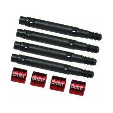 +5mm Steel Portal Drive Stub Axles Ascent 18 by Hot Racing SRP $35.46
