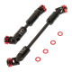 Heavy Duty Steel Scale Look U-Joints Shafts:Scx Ii by Hot Racing SRP $96.53
