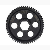 CNC Steel Main Gear 0.5module 59 Tooth GROM by Hot Racing SRP $43.55