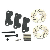 Carbon Dual Steel Wave Brake Jt by Hot Racing SRP $117.63