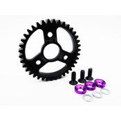 Steel Spur Gear (38T 1.0 Mod)(Purple): Traxxas by Hot Racing SRP $59.23 Steel Spur Gear (38T 1.0 Mod)(Purple): Traxxas by Hot Racing SRP $59.23