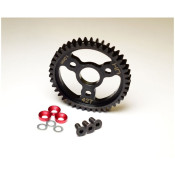 Steel Spur Gear (42T 1.0 Mod)(Red): Traxxas by Hot Racing SRP $59.23 Steel Spur Gear (42T 1.0 Mod)(Red): Traxxas by Hot Racing SRP $59.23